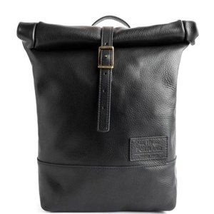 LEATHER ROLLTOP BACKPACK